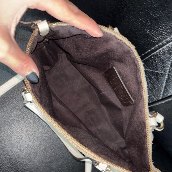 Coach Light Beige Mini Kelsey Signature Tote - Picture 5 of 15